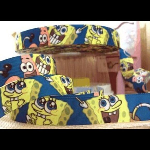 grosgrain printed Ribbon 7/8” 5 yards Spongebob SquarePants NEW Patrick Star - Picture 4 of 7